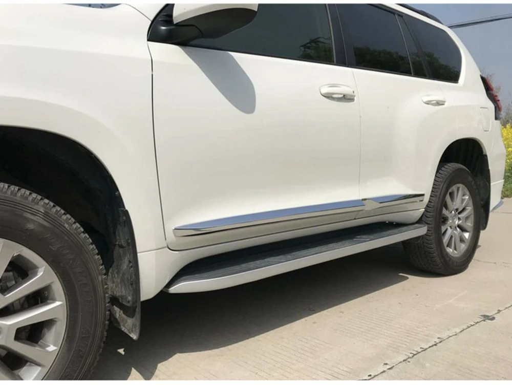 MONTFORD подходит для Toyota Cruiser Prado FJ150 FJ 150 2018 ABS Хромированная Крышка корпуса боковой