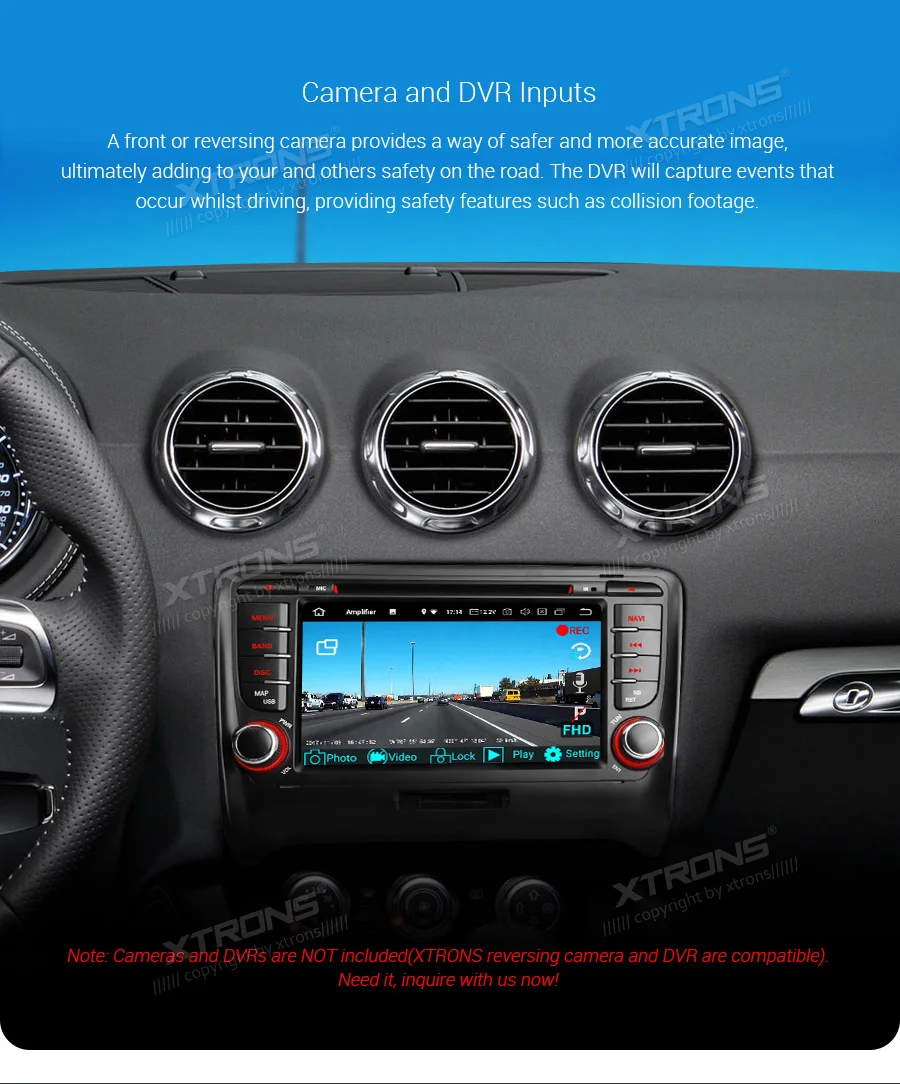 Best 7" Android 9.0 Pie OS Car DVD Multimedia Navigation GPS Radio for Audi TT MK2 (8J) 2006-2014 with Car Play Function Support 22