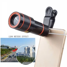 Универсальный 12X мобильный телефон телескоп HD фокус внешний телеобъектив Замена телеобъектив оптический зум телефон камера объектив Комплект