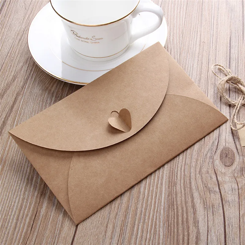  10Pcs Greeting Cards Creative Retro Handmade Kraft Dried Flowers Wedding Bussiness Festival Card Fl - 32879550601