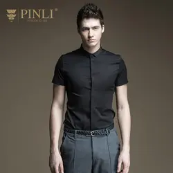 2019 распродажа гавайская рубашка Pinli продукты, сделанные летом мужская рубашка B172113312 чистый цвет развивать мораль с коротким рукавом