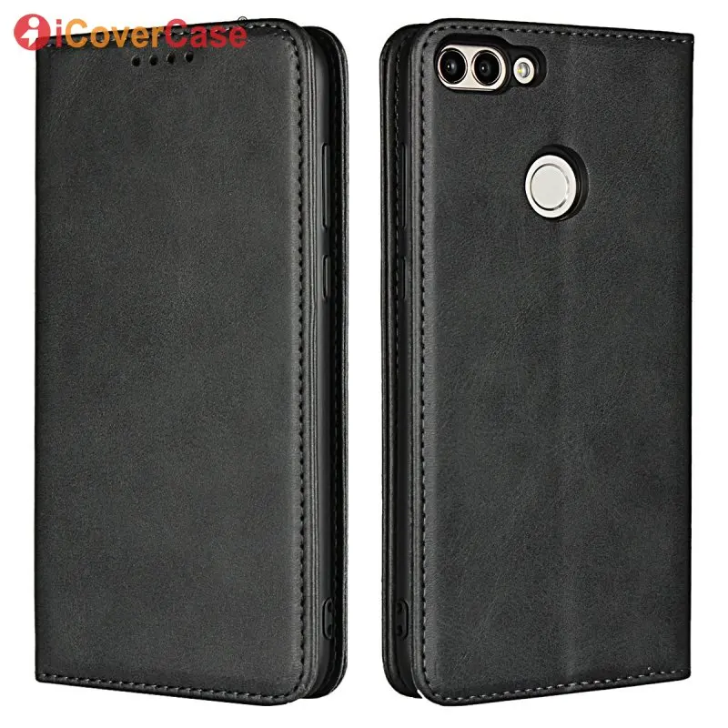 

For Huawei P Smart Leather Cases Magnetic Cover Wallet Flip Soft Inner Back Cover For Huawei P Smart Phone Bag Accessories Case