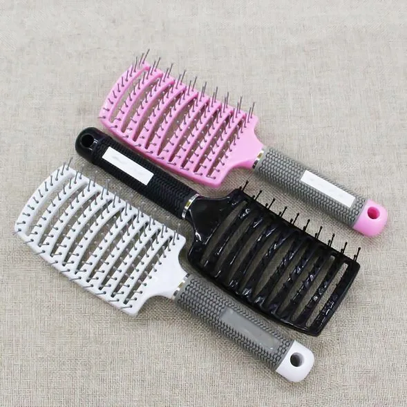 Rows Salon Wide Tine Anti Static Tool Vent Hair Brush Hot Barber
