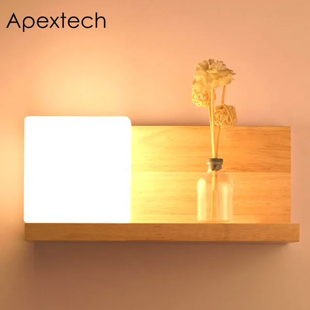 Cheap Apextech Bedside Wood Wall Lamp Storage Rack E27 Socket Bed Room Night Light Frosted Glass Shade Modern Nordic Style Home Lights Cheap Apextech Bedside Wood Wall Lamp Storage Rack E27 Socket Bed Room Night Light Frosted Glass Shade Modern Nordic Style Home Lights
