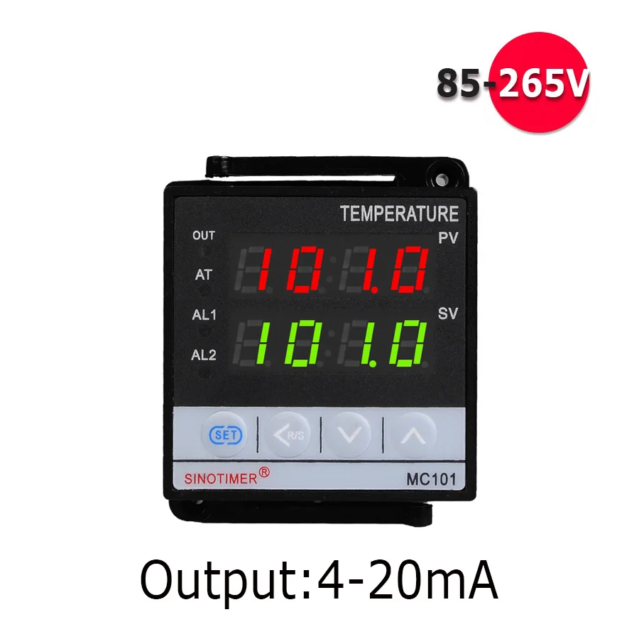 85-265 в AC PT100 K датчик Muti-входное реле и выход SSR цифровой PID регулятор температуры умный термостат с сигнализацией MC101 - Цвет: 4-20mA Output