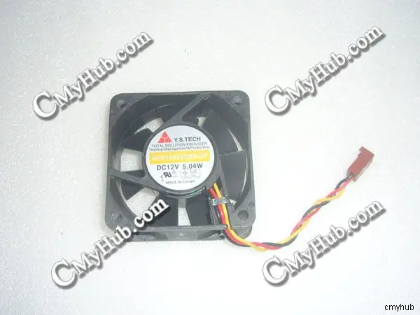 Для Y.S.TECH NFD126025BB-2F DC12V 0.12A 6025 6CM 60mm 60x60x25mm Pin 3-проводной охлаждающий вентилятор |