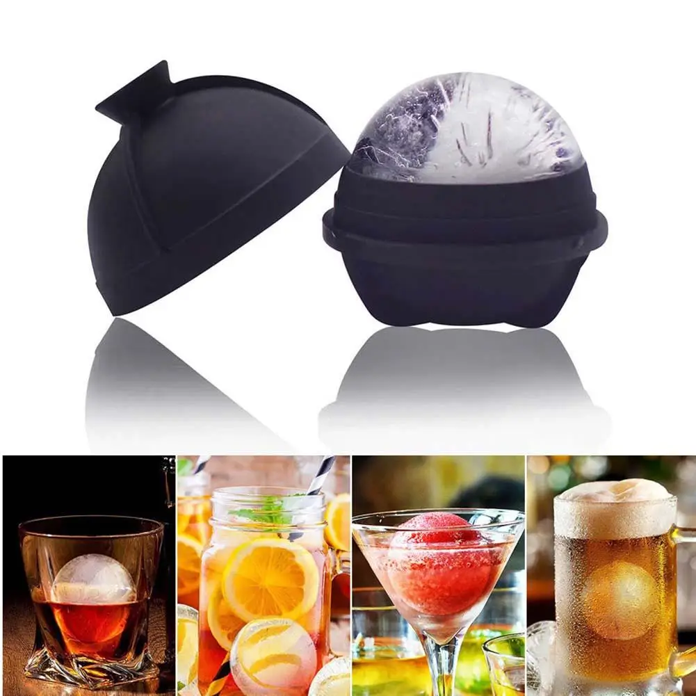 Ледяной шар для виски чайник Плесень силиконовая форма льда мяч автономный бар аксессуары Воронка один круглый Форма для фарша