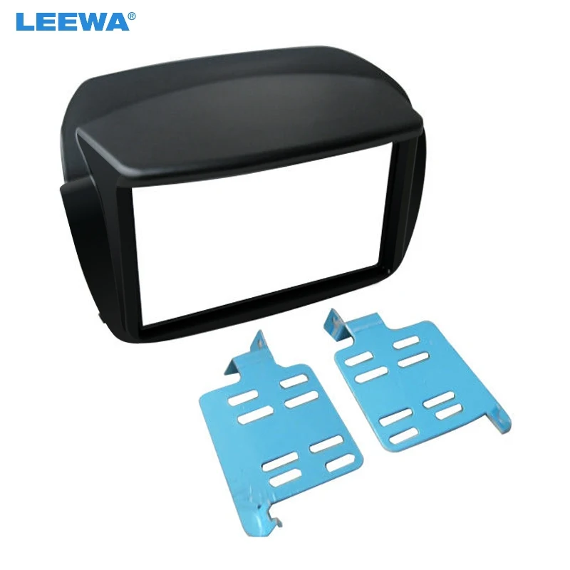 LEEWA Car 2Din Radio Fascia Frame for FIAT Doblo/OPEL