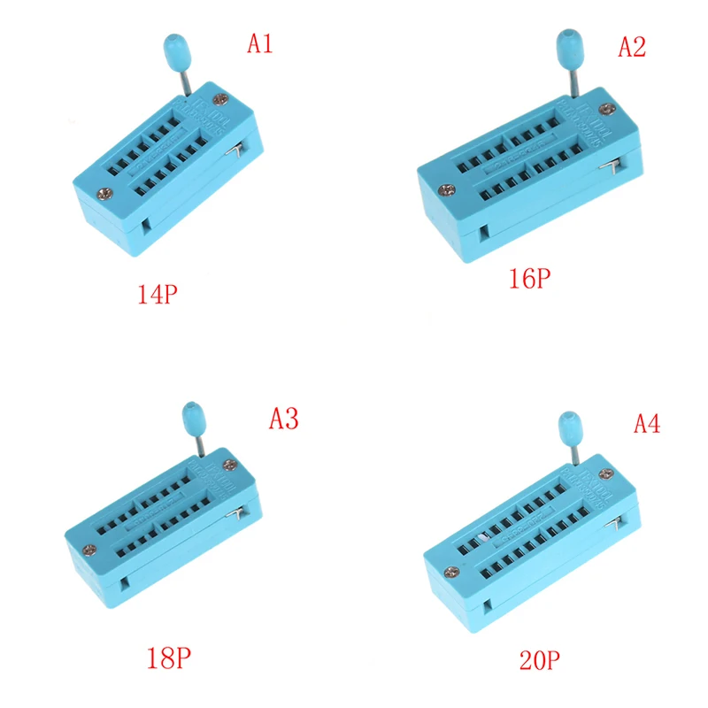 1 шт. 14/16/18/20/24/28/32/40 Pin IC Тест Универсальный ZIF Разъем Универсальный IC Тест Универсальный ZIF разъем