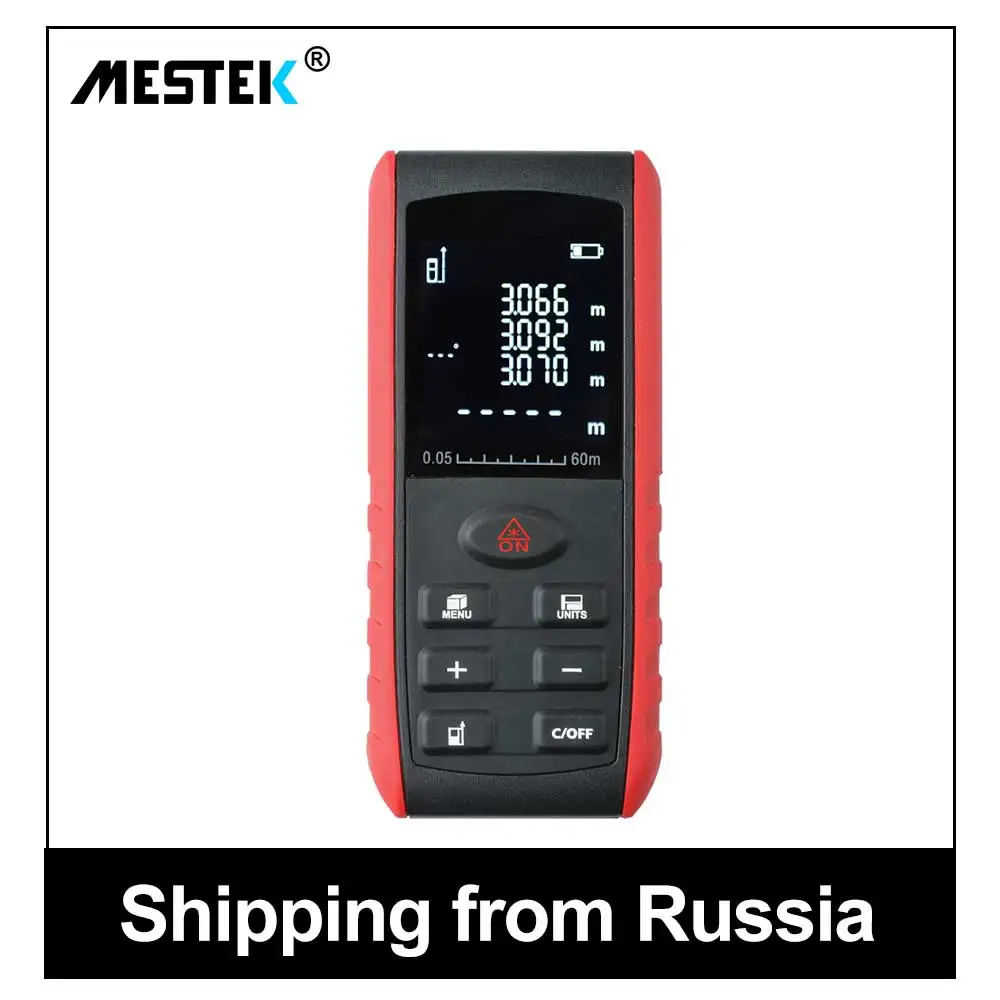 MESTEK лазерный дальномер цифровой рулетка 40 м 60 100 линейка Trena лента измерительные