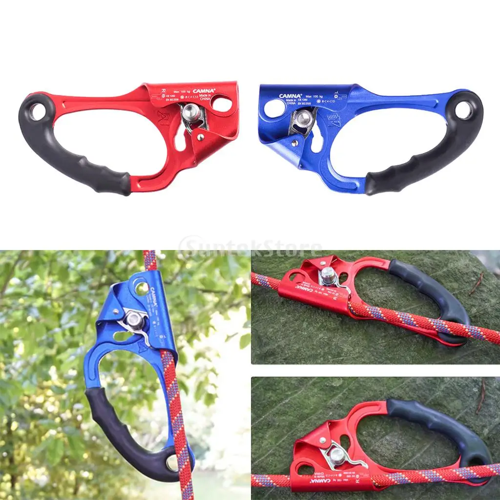 

Left and Right Hand Ascender 8-13mm Rope Riser Clasp Equipment Tool for Outdoor Tree Arborist Rock Climbing Max Load. 100KG