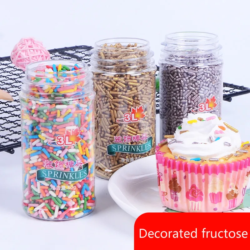 

Color needle chocolate sugar needle, decorative sugar beads, doughnuts, ice cream lollipops, cake, ornamental fructose sugar 80g