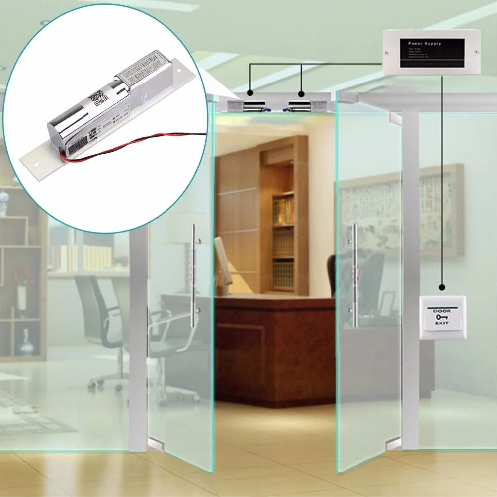 

LESHP DC12V Electronic Lock Drop Bolt Magnetic Induction Electric Lock Auto Deadbolt Secure Security Access Control System