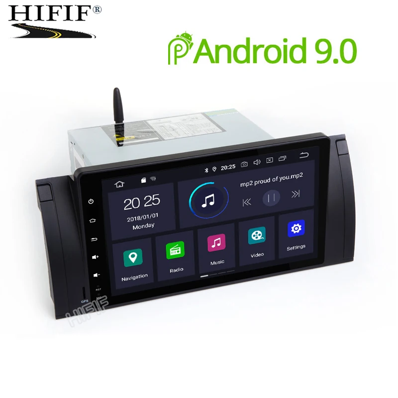 

DSP Car Multimedia Player Two Din Automotivo Radio Android 9.0 For BMW/E39/E53/X5/M5 GPS Quad Core RAM 2GB ROM 16G FM DSP DVR
