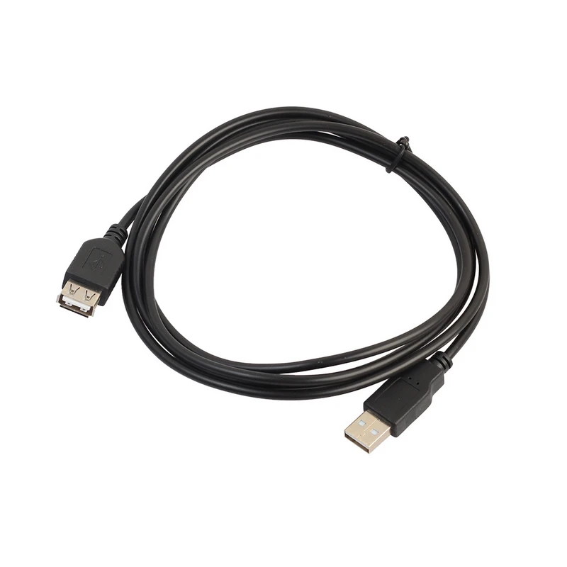 0,6 M/1,8 M/3 M USB 2,0 черные удлинительные кабели 6 футов USB A Male to A Female суперскоростные удлинители Шнур кабель Pohiks