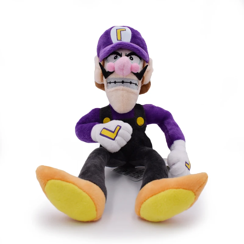 1Pcs 11inch 27cm Super Mario Plush Doll Soft Purple Waluigi Plush Toys Free Shipping