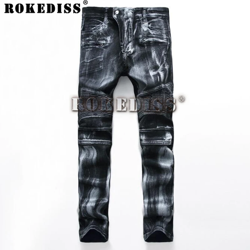 

High quality Spring and Autumn male Elasticity Stylish men hombre vaqueros  boost casual trousers brand-clothing Jeans B90