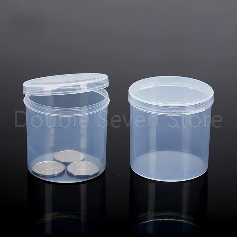 

10pcs 6cm Round Flip Cover Plastic Storage Box PP Transparent Case Gifts Pack boxes DIY Making Part Material Accessories