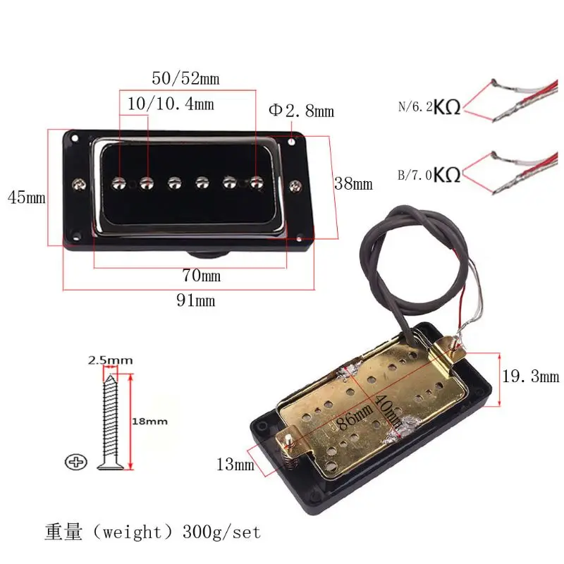 

Guitar Pickup Single Coil Alnico V w/ Mounting Frame For LP 6 String