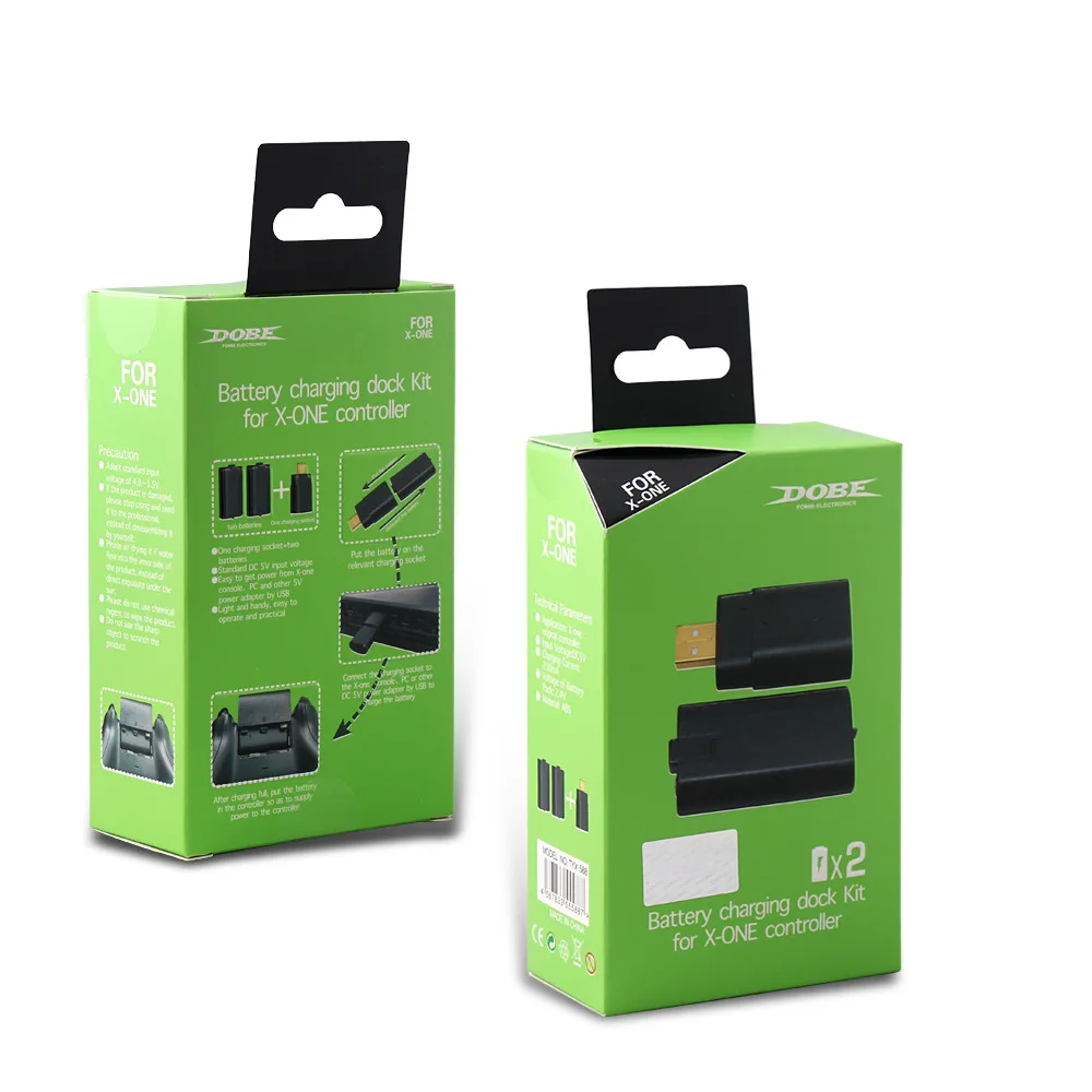 Бесплатная доставка 1 комплект USB зарядное устройство с 2 шт 400mAh батарея для XBOX one