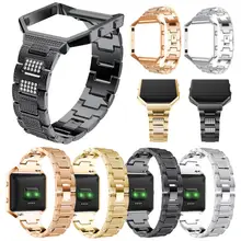 HIPERDEAL роскошный сплав кристалл часы ремешок с металлической рамкой для Fitbit Blaze Прямая 4J19