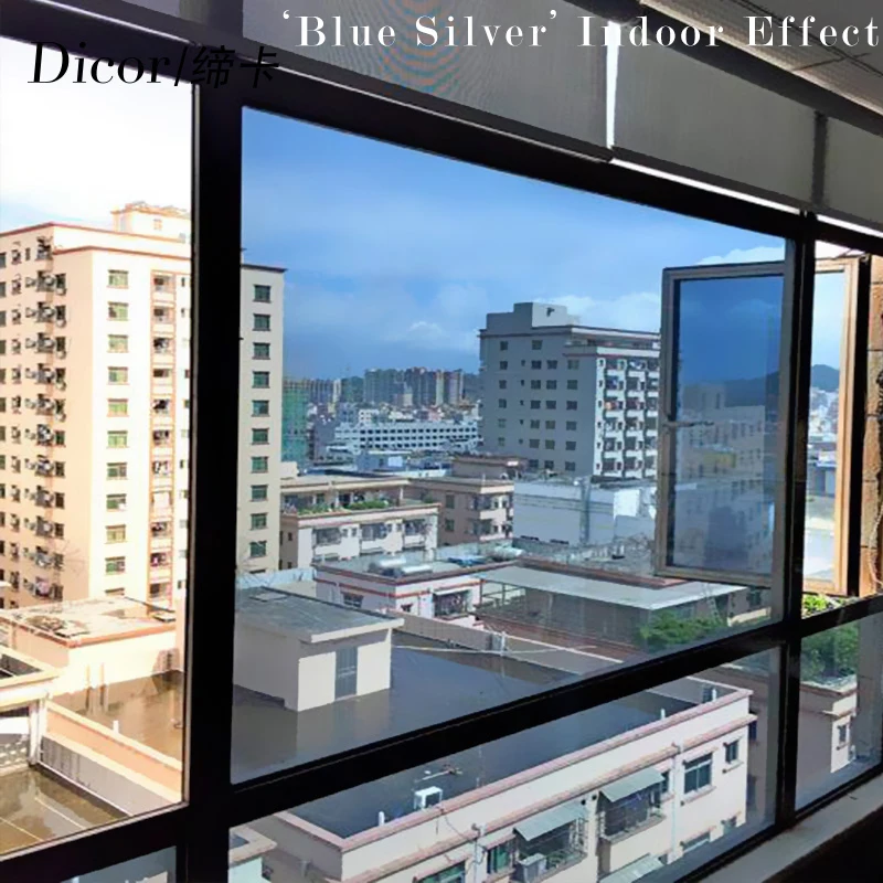 40/50/60*300CM Reflective UV Window Film Sticker Self Adhesive Mirror Film Glass Heat Transfer Vinyl Glass Stickers