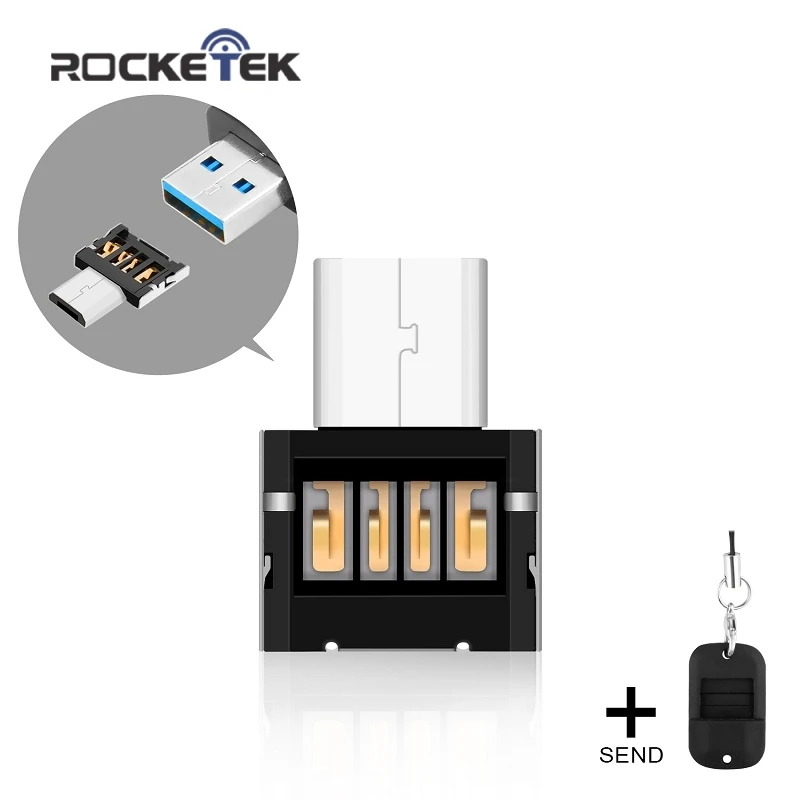 Rocketek USB к mirco USB OTG адаптер аксессуары с силиконовый чехол Разъем для samsung Xiaomi LG huawei Android телефон