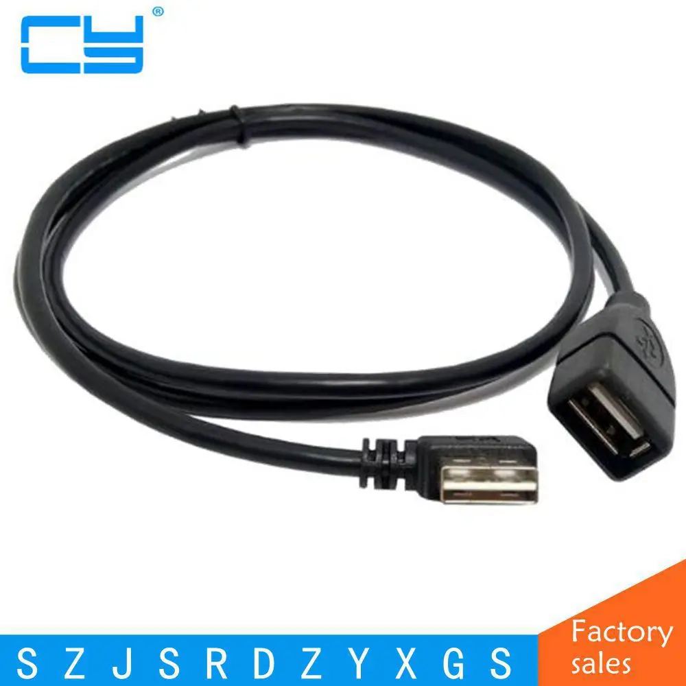 Черный USB 2 0 Удлинительный кабель папа мама удлинитель шнура для ПК ноутбука