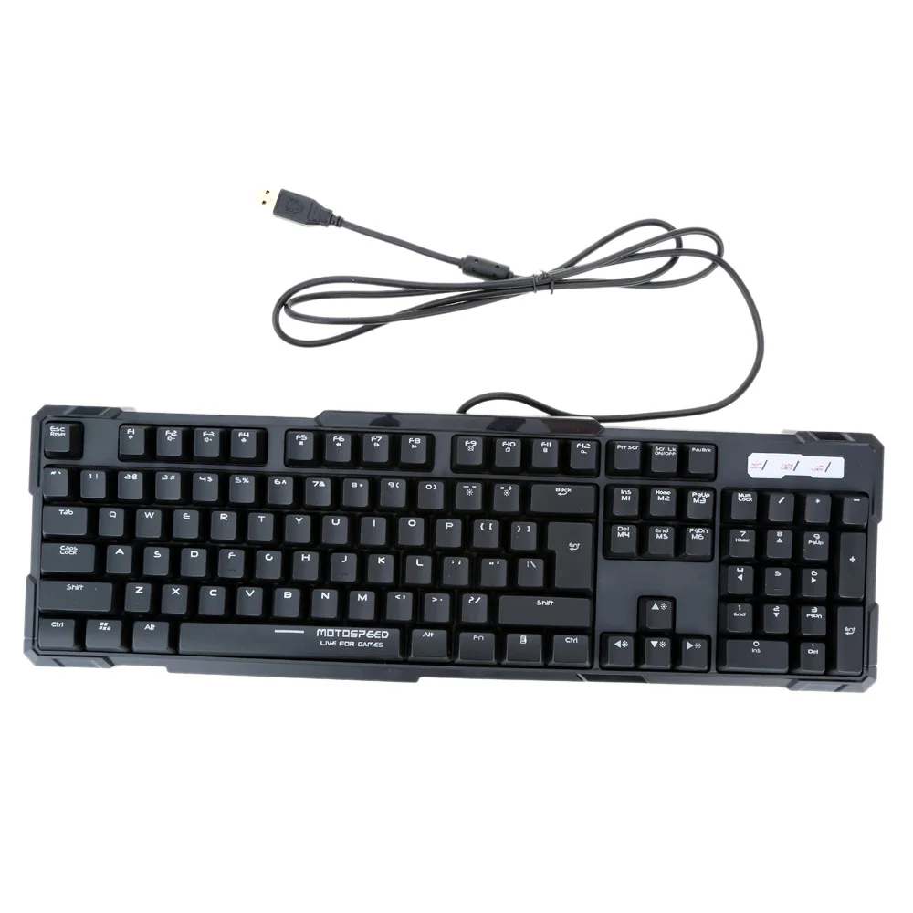 

MOTOSPEED Professional Mechanical Gaming Esport Keyboard with Tactile High-speed 104 Keys Anti-ghosting Blue Switches USB Wired