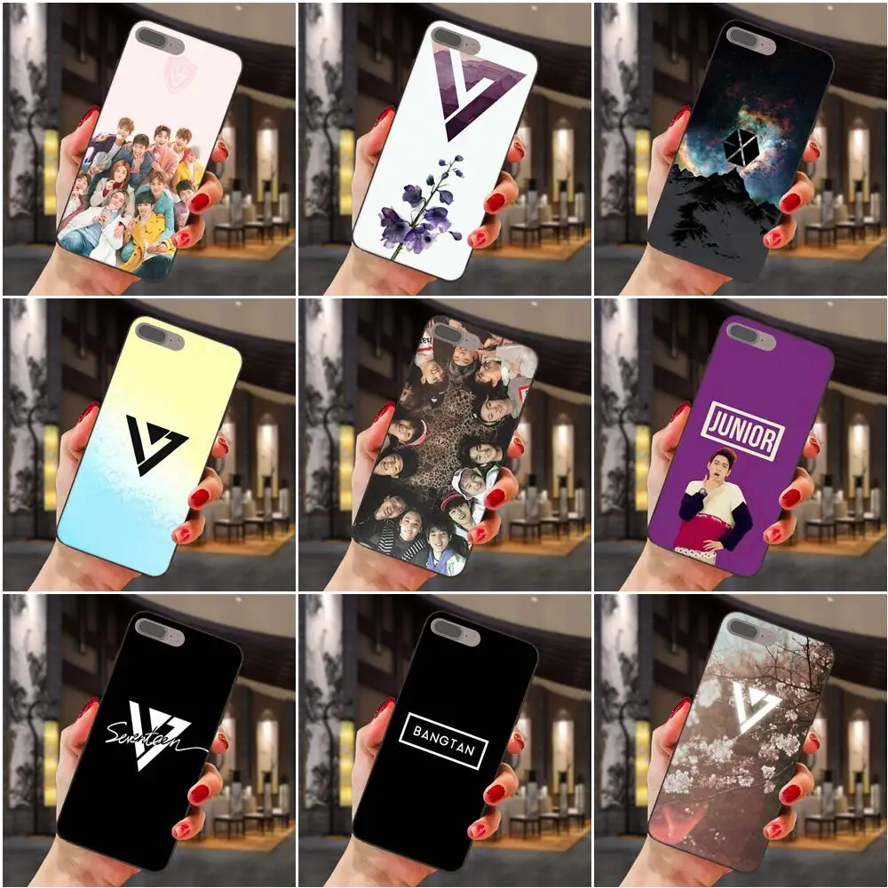 Kpop Seventeen Логотип обои мягкий арт онлайн чехол для Apple iPhone 4 4S 5 5S SE 6 6S 7 8 Plus X XS Max