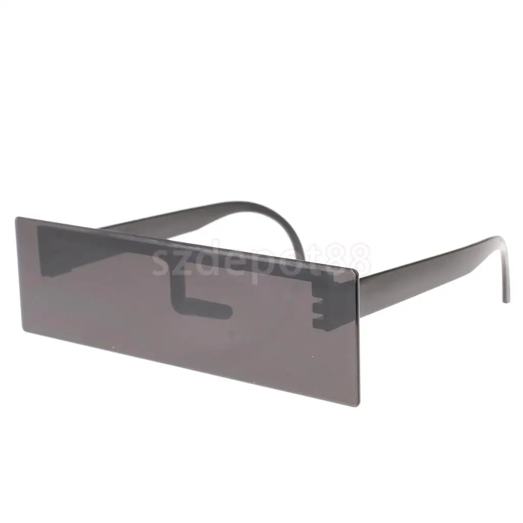 Novelty Black Censor Bar Sunglasses Funny Eye Block Glasses Party Prop