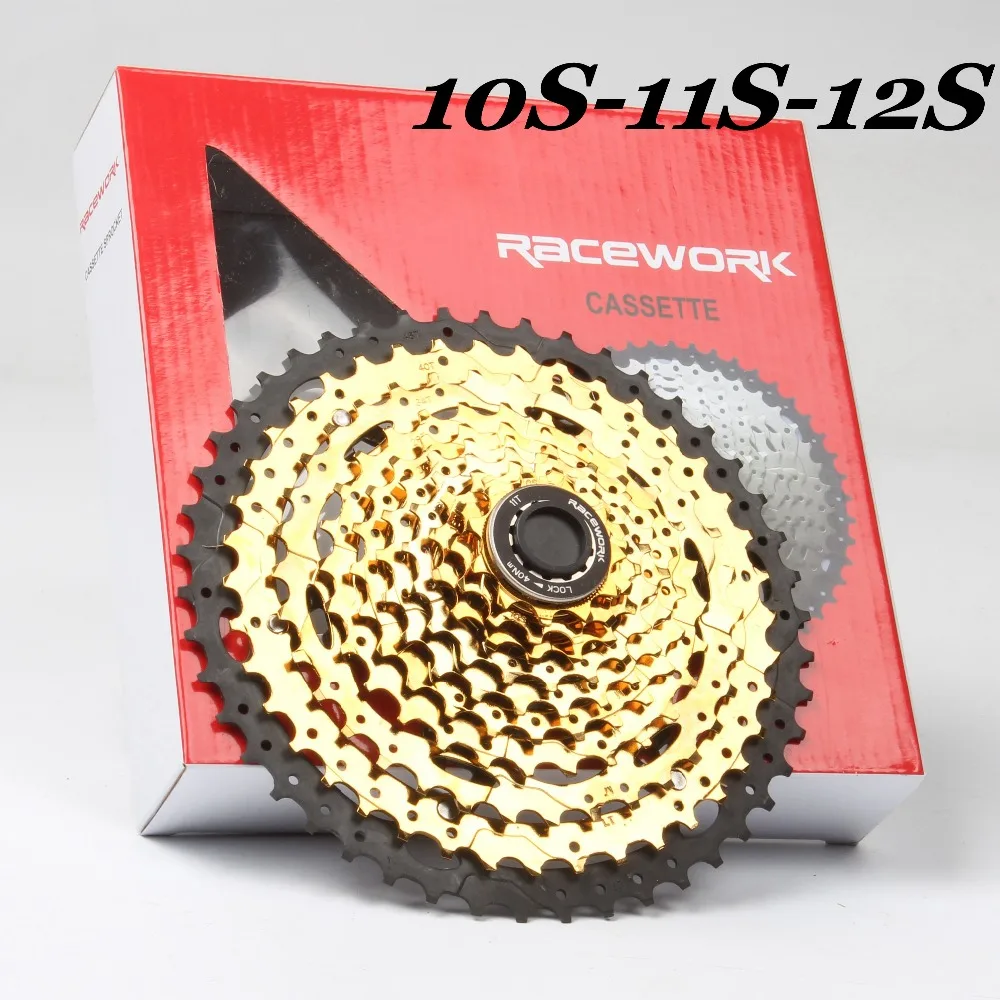 RACEWORK год 10 скорость 11 скорость 12 скоростная кассета 11-52 T MTB кассета 12 скорость для горного велосипеда, шоссейного велосипеда, MTB, BMX