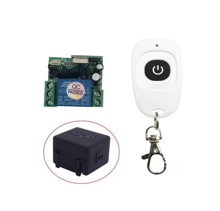 

DC 24 v 1CH mini RF wireless remote control light switch Learning code receiver+ transmitter 315/433MHZ