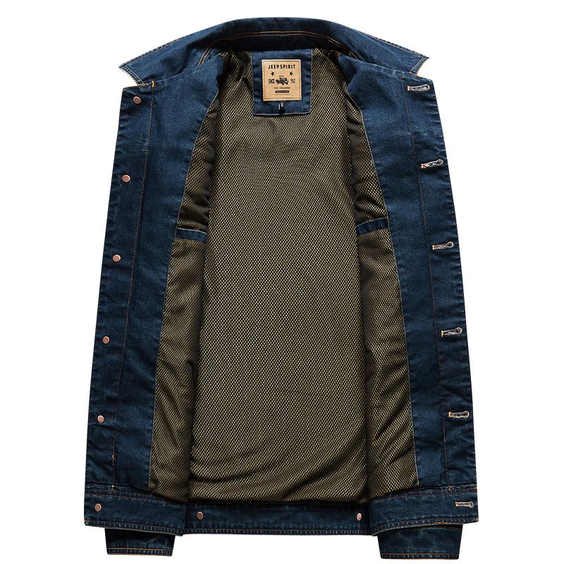 Brand Denim Jacket Men Vintage Streetwear Mens Jackets and Coats Casual High Quality Windbreaker Jeans Coats Male Size M-4XL