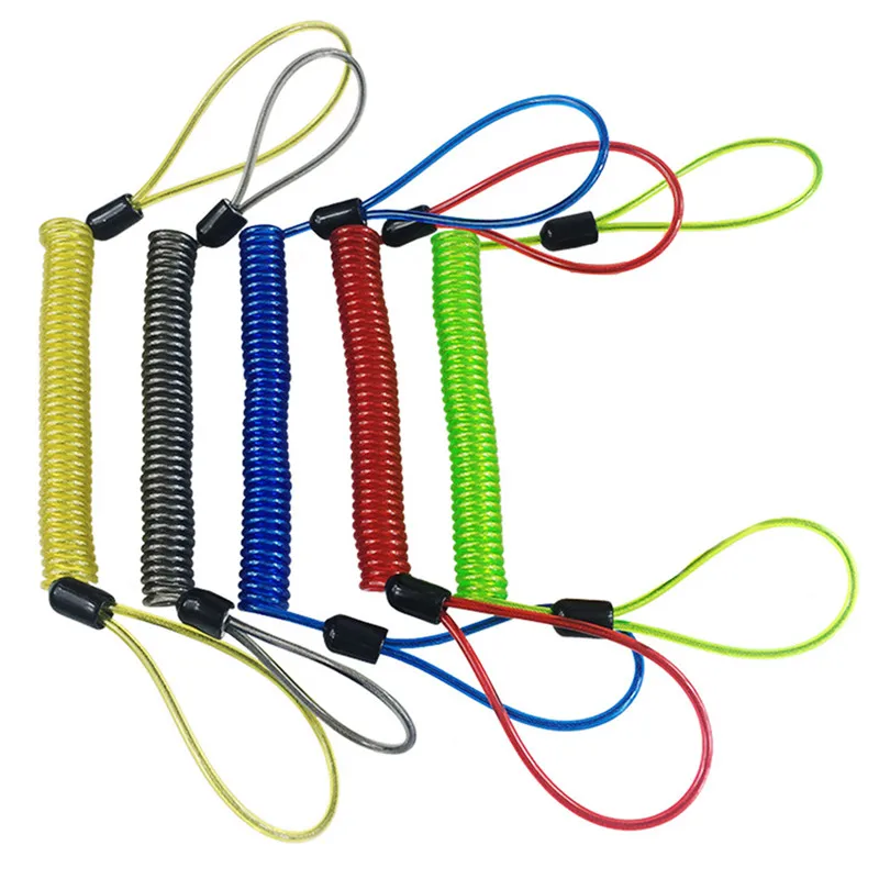 

High Quality Anti Thief 150cm Alarm Disc Lock Security Motorbike Motorcycle Wheel Disc Brake Bag Reminder Spring Cable#291445