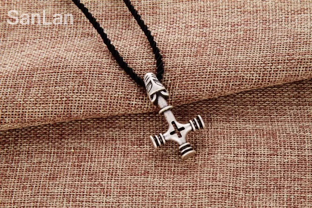 SanLan бренд 20 шт. Молот Тора Олаф волк крест mjolnir кулон викингов ювелирные изделия