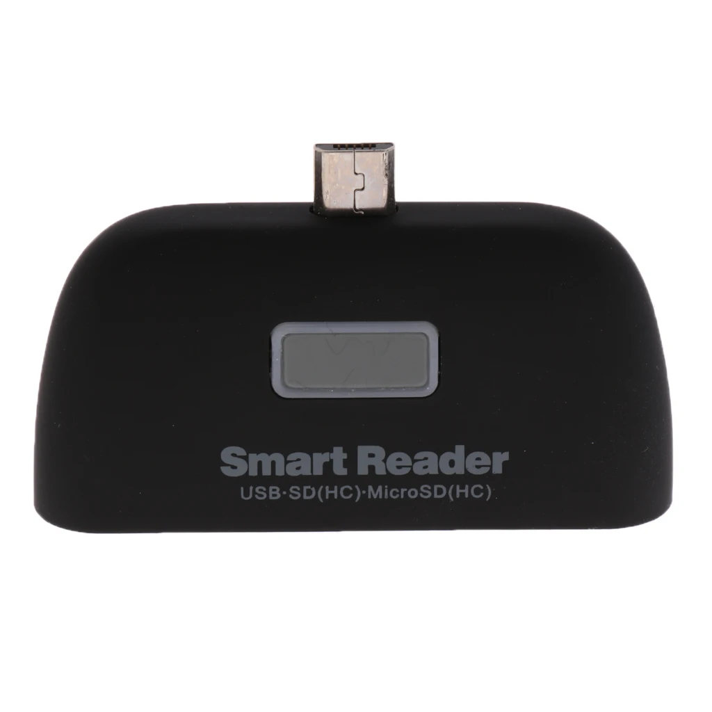 OTG Connection Kit Adapter with USB Port SD Card Reader For Phone Black