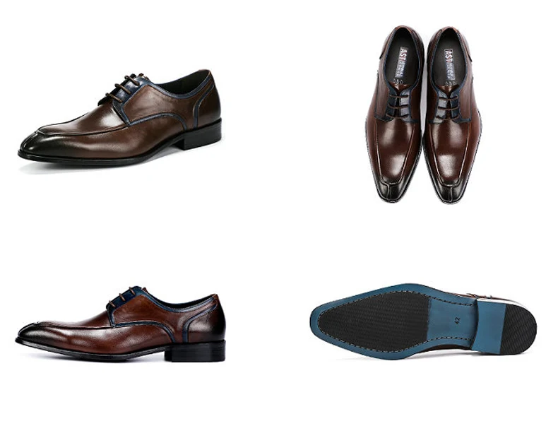 Men's Casual Shoe Business Mens Genuine Leather Shoes Men Big Size 45 Casual Leather Oxford Shoes For Men Lace Up Brogues Formal (11)