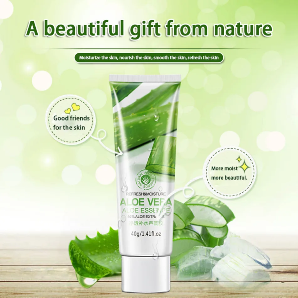 Online Aloe Vera Gel Pelembab Wajah Anti Kerut Krim Jerawat Bekas Luka Pemutih Kulit Perawatan kulit Tabir Surya Jerawat Pengobatan Kosmetik