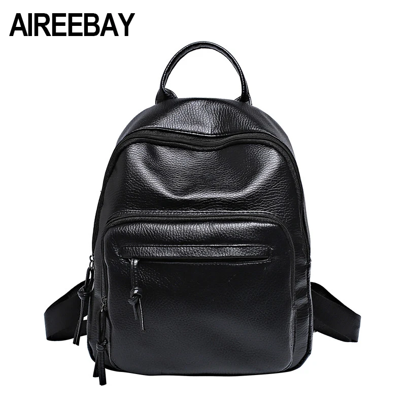 AIREEBAY/женские рюкзаки из искусственной кожи школьные сумки для девочек