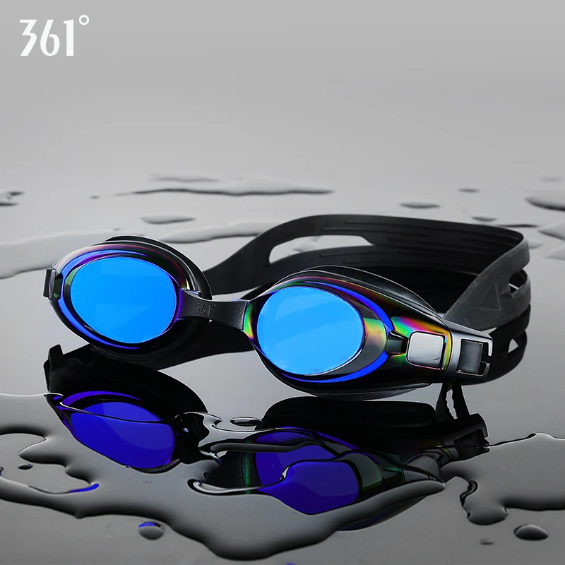 Ceny 361 profesjonalne gogle pływackie Unisex Pool gogle pływackie Anti Fog gogle pływackie silikonowe wodoodporne przezroczyste soczewki okulary pływackie