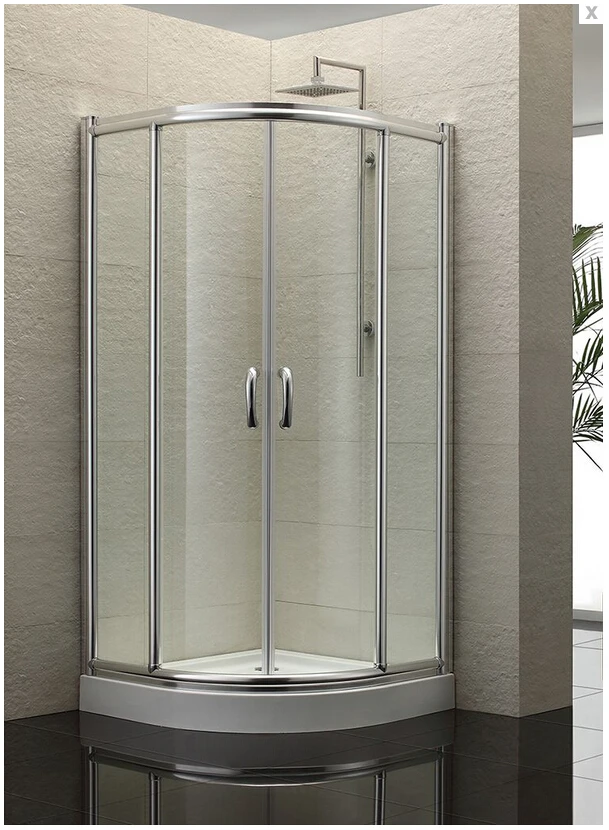 Дизайн, душевых кабин из прозрачного закаленного стекла, душевой экран с раздвижной дверью AXB1000S