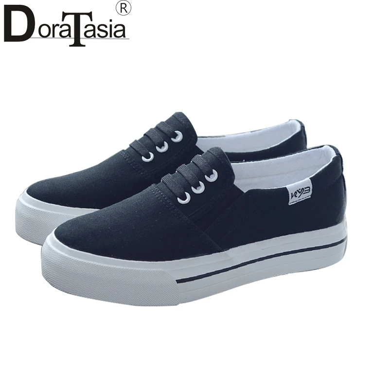 

Doratasia 2018 Brand New Wholesale Slip On Women Shoes Woman Round Toe Summer Vulcanize Shoes Woman Size 35-40