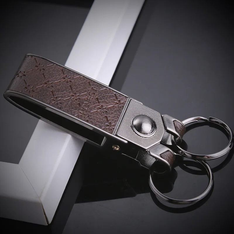 Высокое качество металлический автомобильный брелок для ключей с зажимом на ремне креативный брелок для ключей держатель для ключей sleutelhanger chaviro llavero hombre - Цвет: black