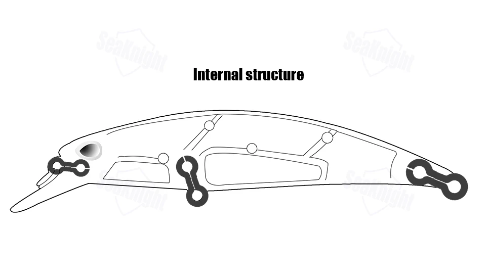 SeaKnight Minnow SK040 приманка для рыбалки 1 шт. 9,5 г 70 мм/2.76in Jerkbait 3D глаза VMC крючки тонущие жесткая рипбейт