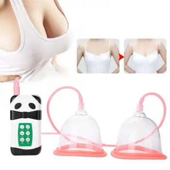 

Massageador Powerful Vacuum Breast Enlargement Machine Electric Breast Massager Double Cup USB Charging Massage Relaxation