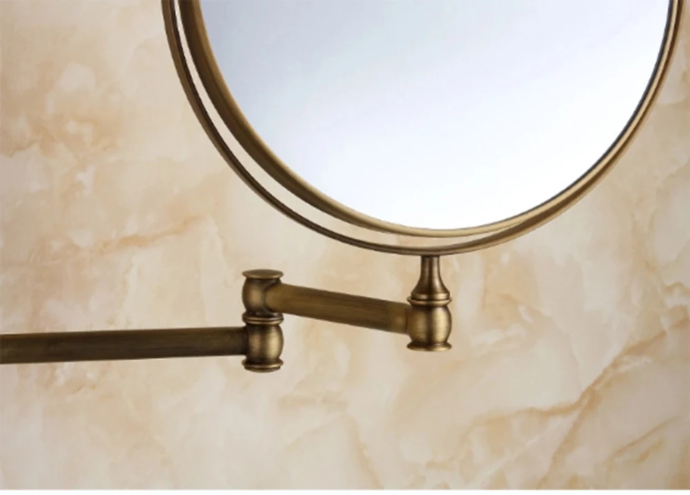 Настенное зеркало продлить Двусторонняя Ванная комната косметическое зеркало для макияжа, бритья с Rotatalbe " 3X увеличительное зеркало заднего вида
