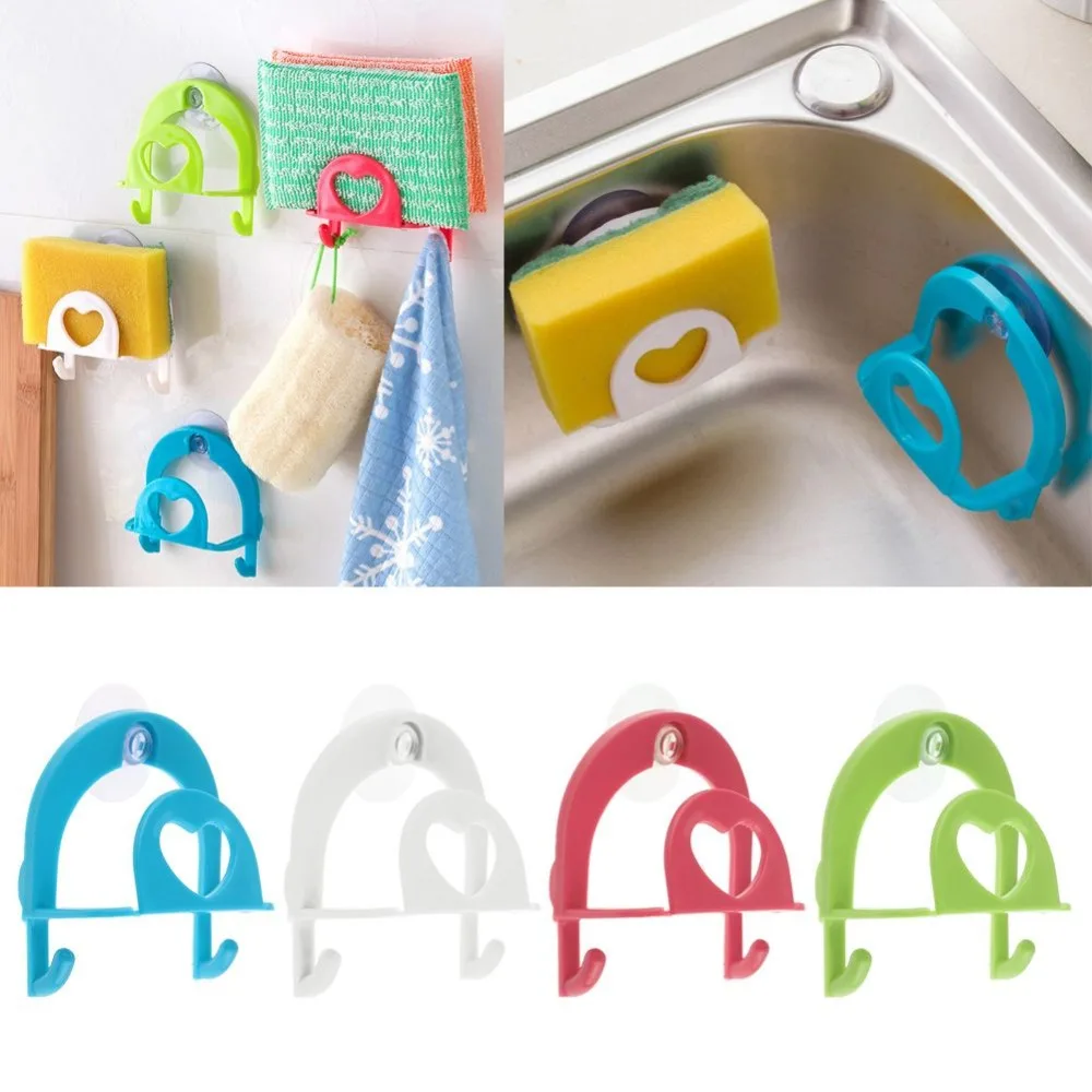 Best Quality 1Pcs Convenient Sponge Holder Suction Cup Sink Holder Kitchen Tools Gadget