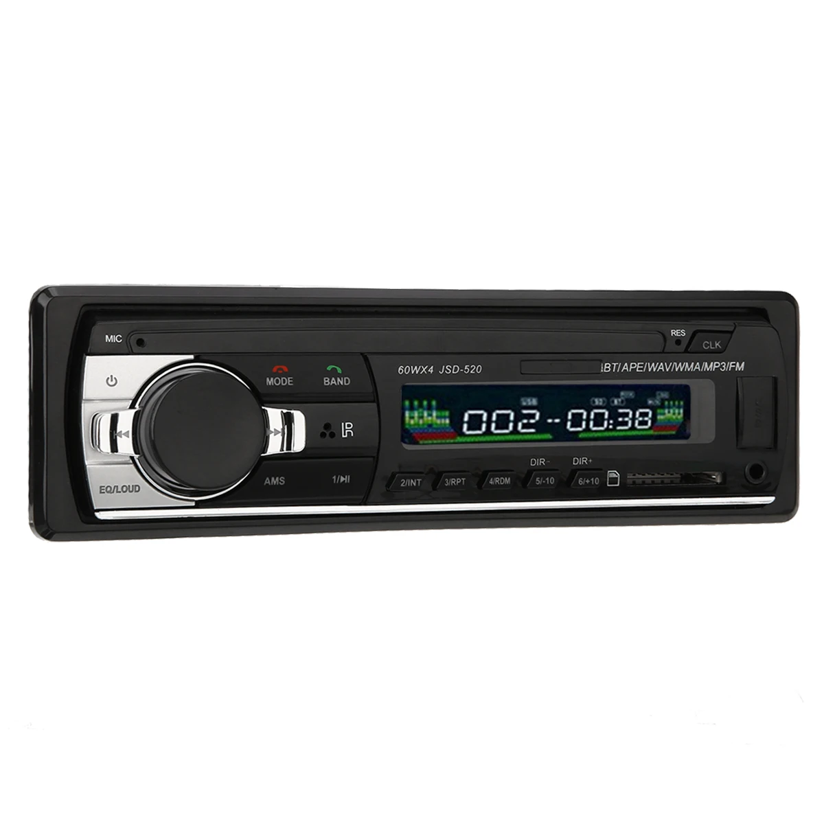 JSD-520 24V Digital Bluetooth Car MP3 Player 60Wx4 FM Radio Stereo Audio USB/SD Support MP3/WMA Volume Control Clock Mayitr