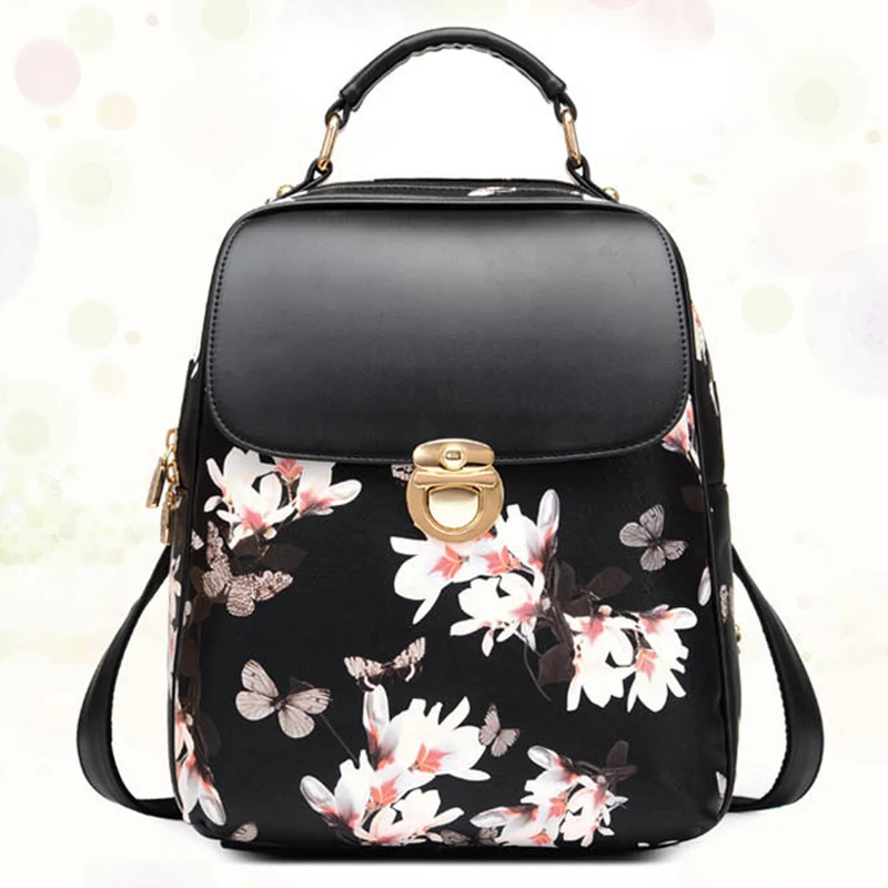 Buy 2017 Fashion Butterfly Flower Backpacks Women's